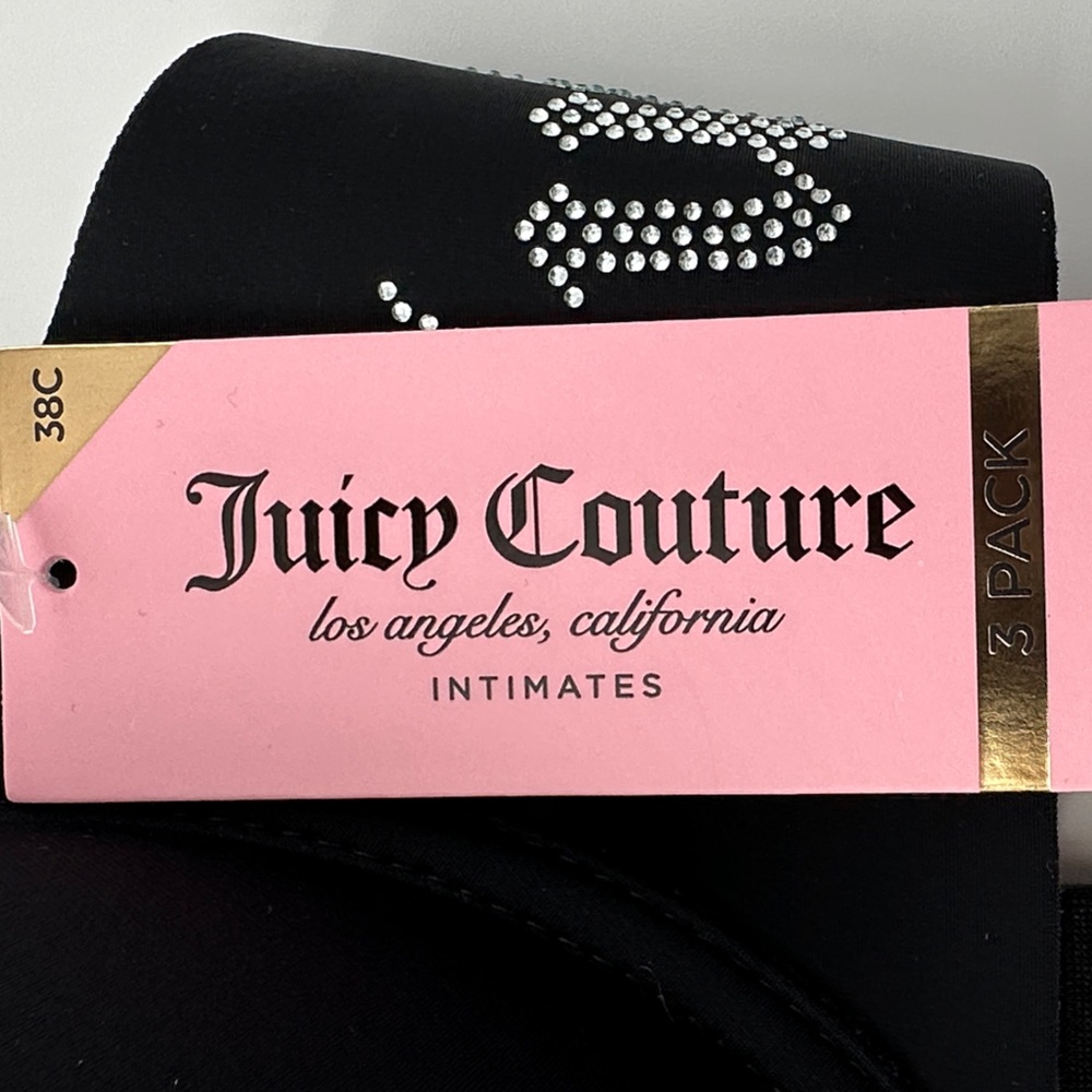 NWT Juicy Couture Sexy Push Up 3 Bra Set Valentine’s Day Coquette Feminine 38C - Picture 2 of 9